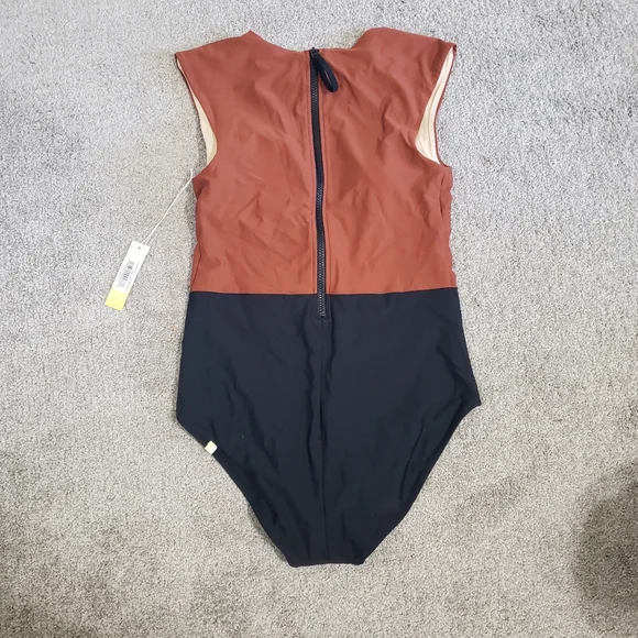 SOLD NWT Summersalt The Surf Swimsuit Amber and Sea Urchin Brown and Black 10 - Picture 6 of 8